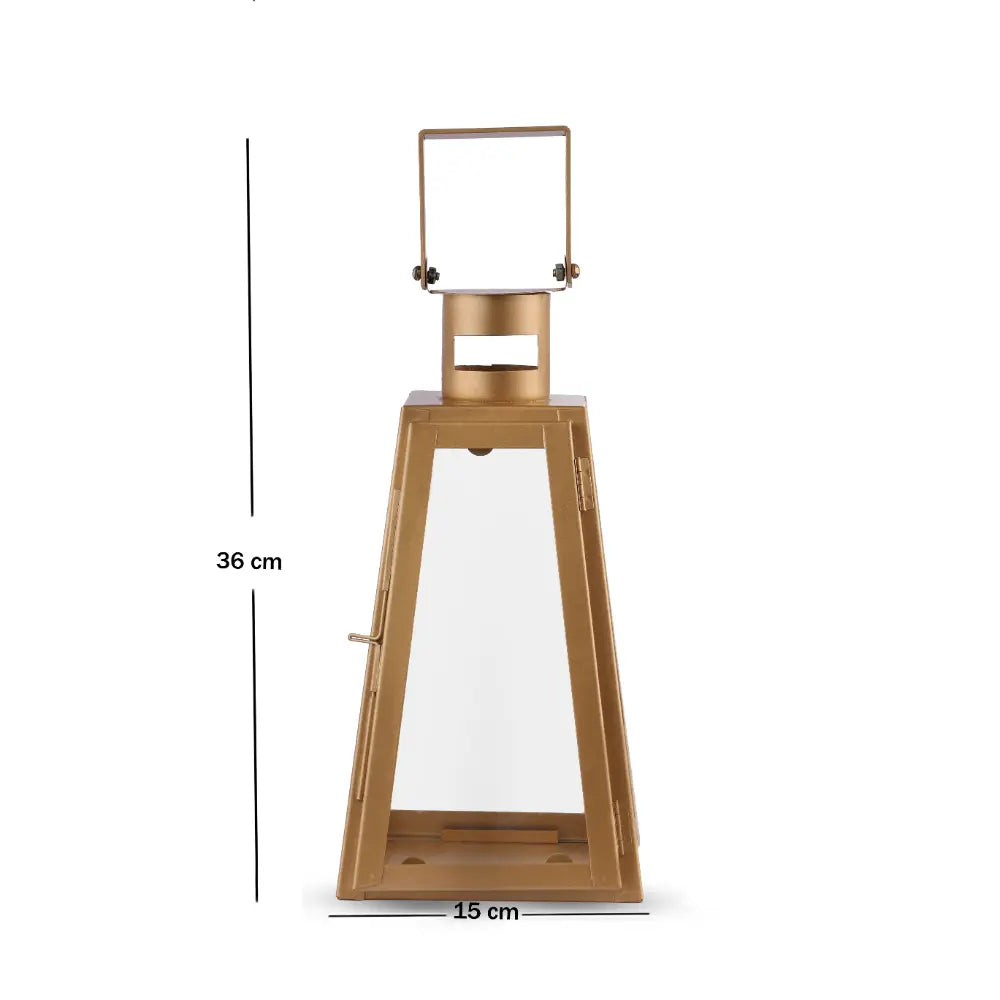 Golden Pyramid Lantern Small